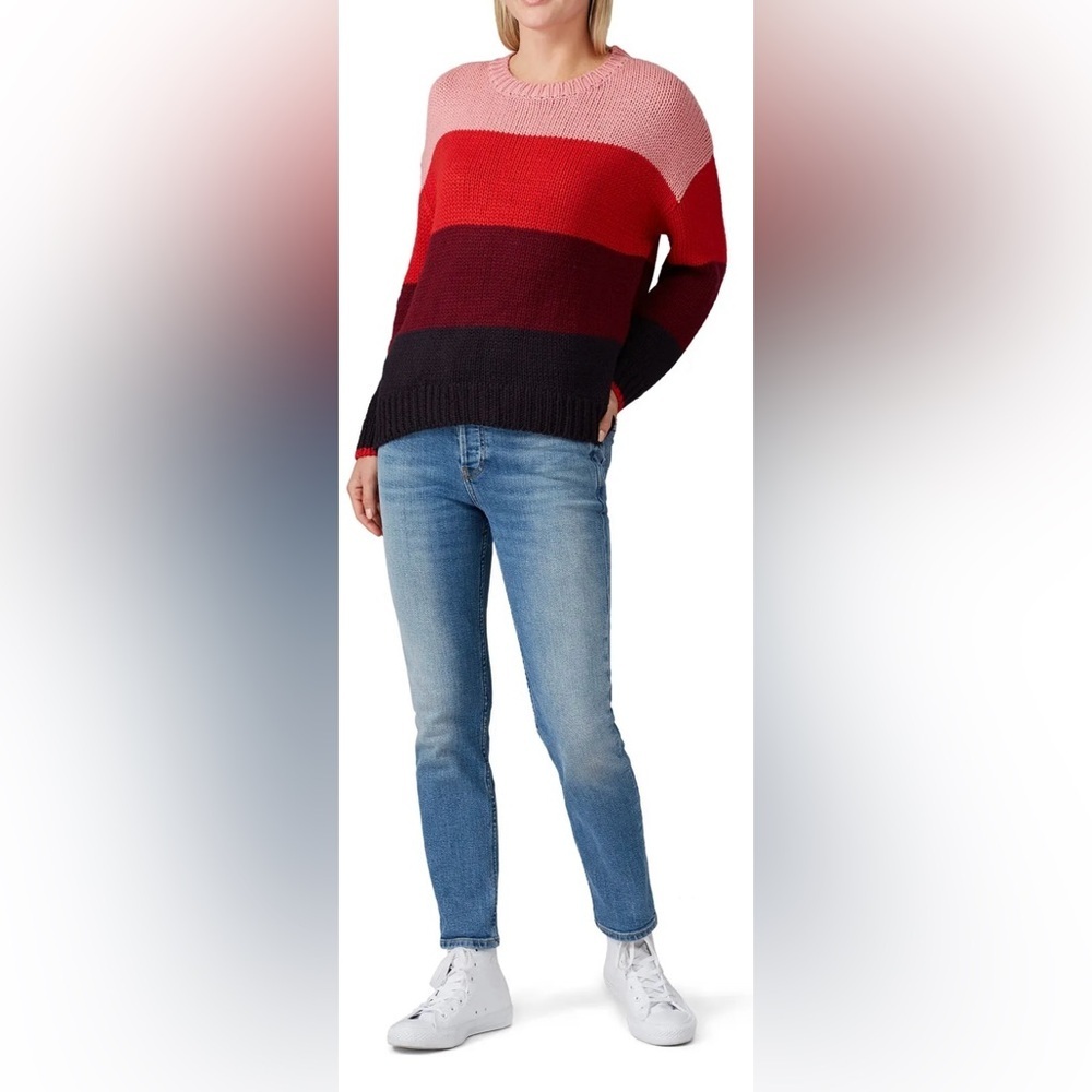 Sundry Scarlett Multi Striped Sweater - Size 3/L